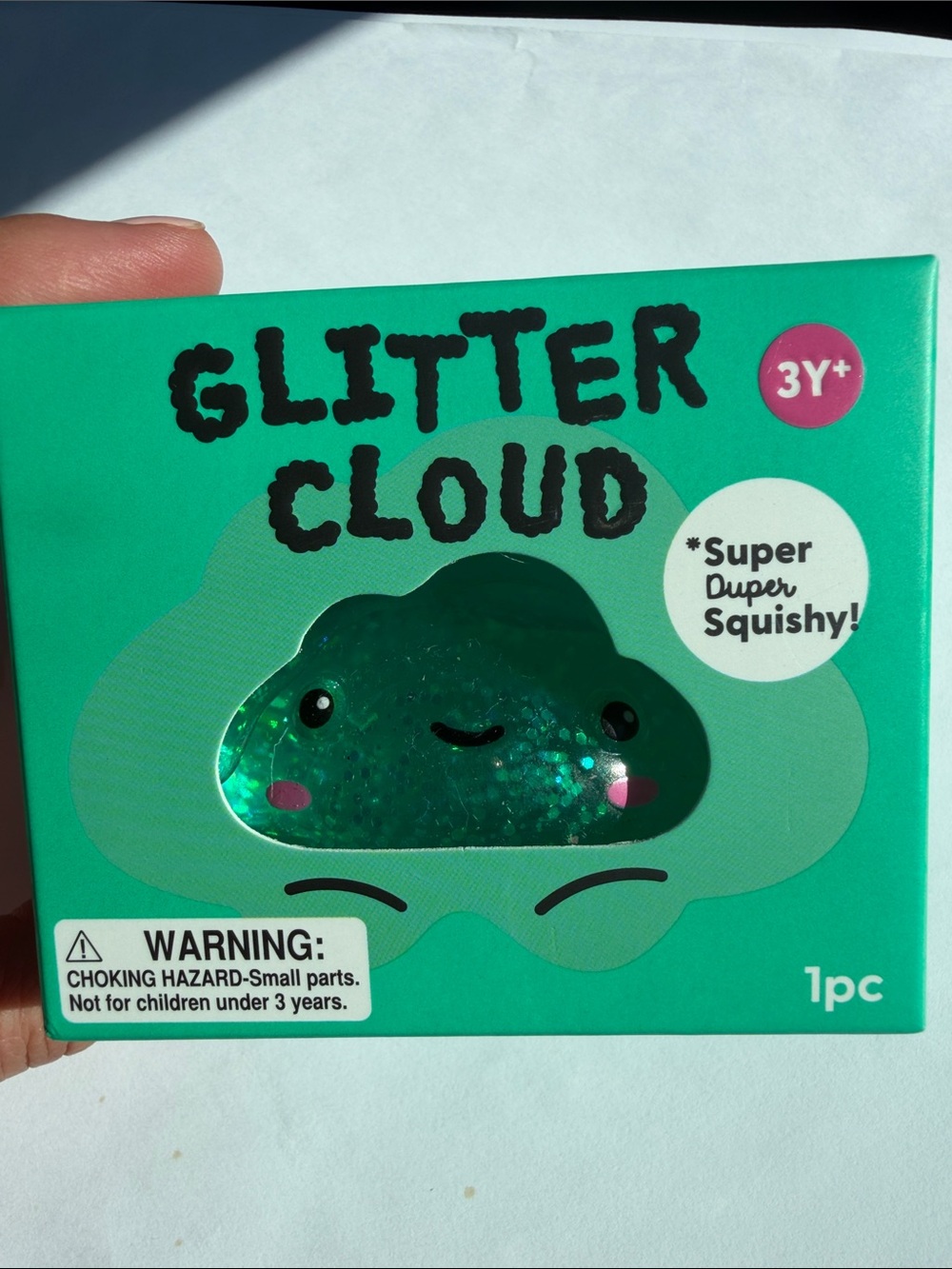 J’Adore Glitter Cloud Squishy Toy
